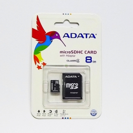 MicroSDHC karta 8GB s SD adaptérem