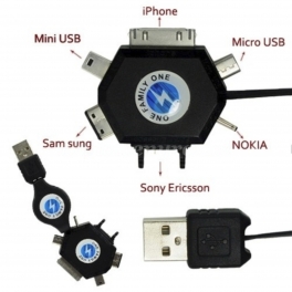 Multifunkční USB nabíječka 6v1